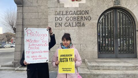 Protesta por la homologación de títulos universitarios extranjeros