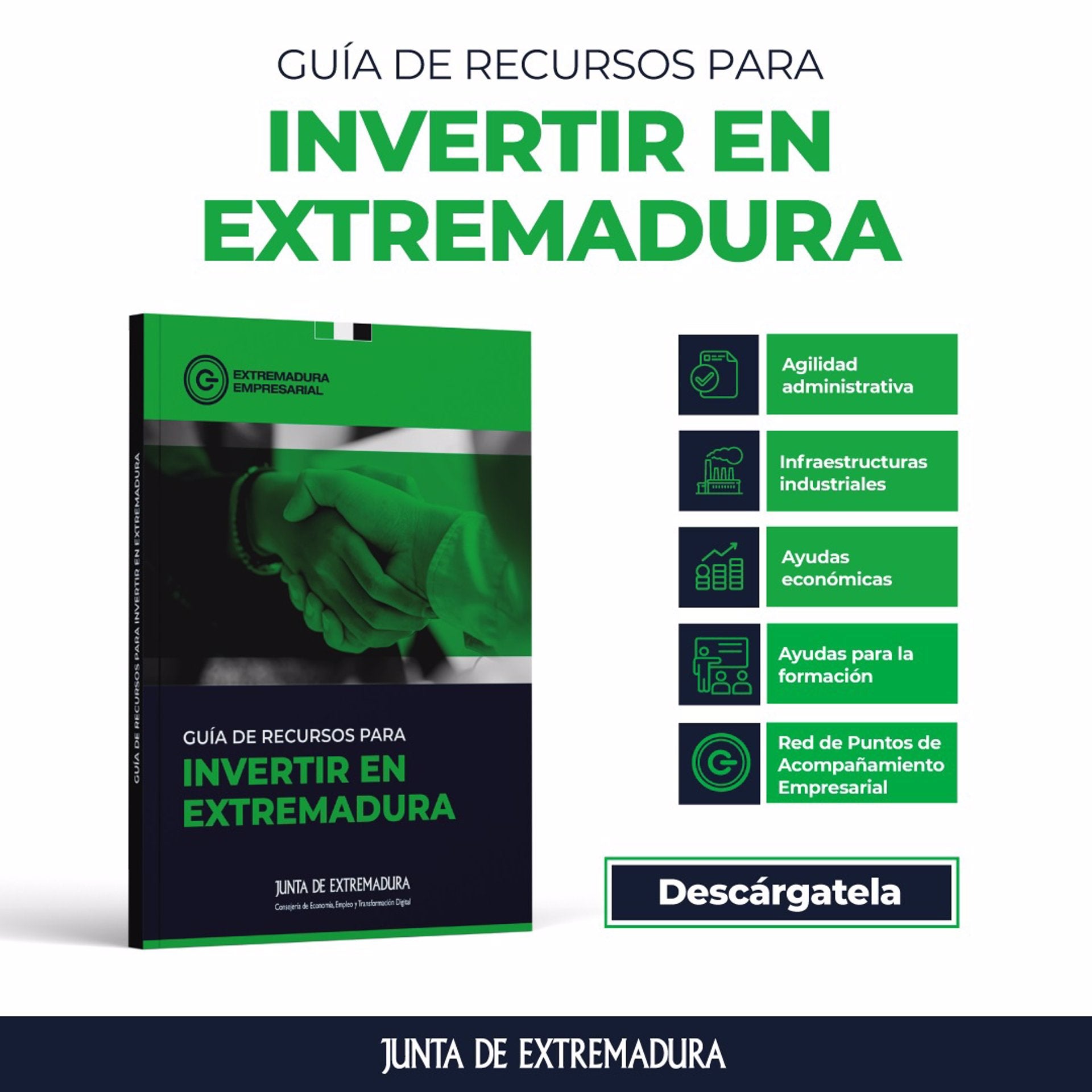 La Junta lanza una guía que recopila los recursos para la inversión en Extremadura La Junta lanza una guía que recopila los recursos para la inversión en Extremadura