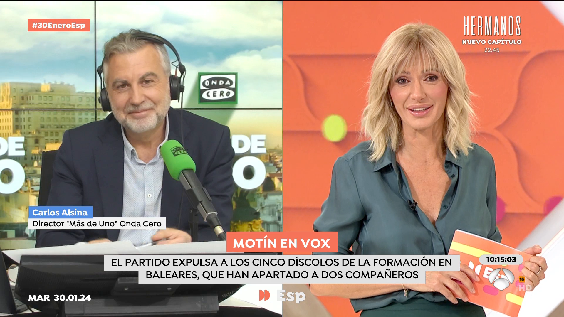 Alsina, sobre las enmiendas a la ley de amnistía: "Estamos asistiendo a un pulso entre dos poderes" Alsina, sobre las enmiendas a la ley de amnistía: "Estamos asistiendo a un pulso entre dos poderes"