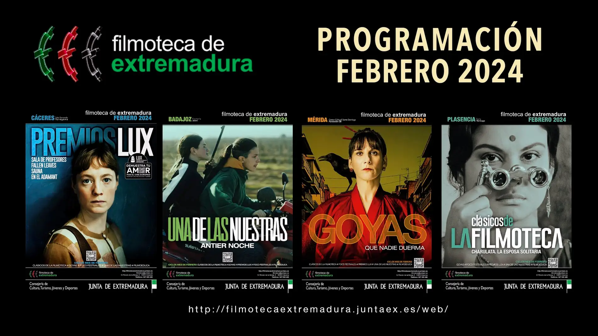 La Filmoteca de Extremadura programa seis ciclos de cine para el mes de febrero