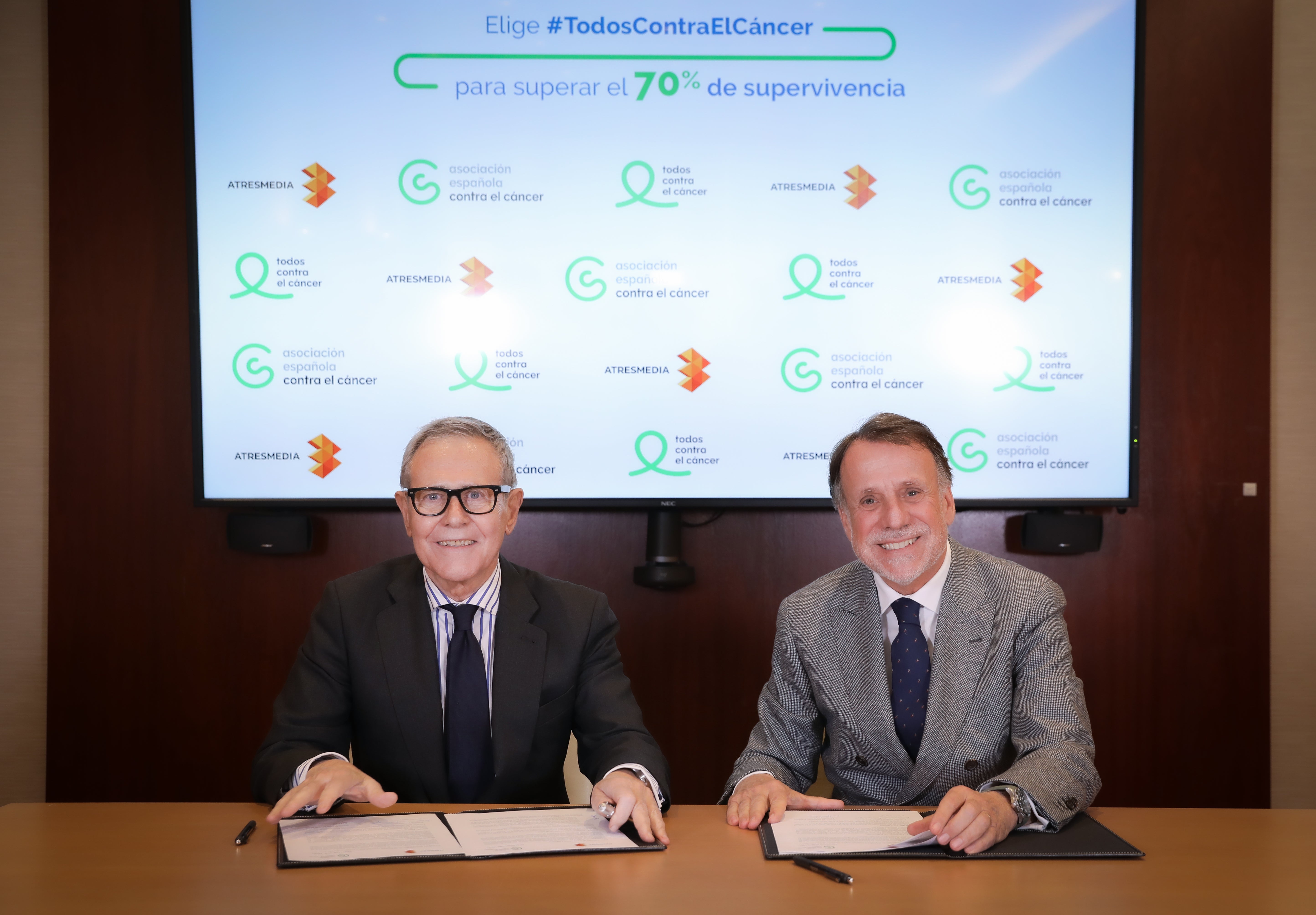 Atresmedia se adhiere a la iniciativa 'Todos contra el cáncer' para contribuir a superar el 70% de supervivencia en 2030 Atresmedia se adhiere a la iniciativa 'Todos contra el cáncer' para contribuir a superar el 70% de supervivencia en 2030