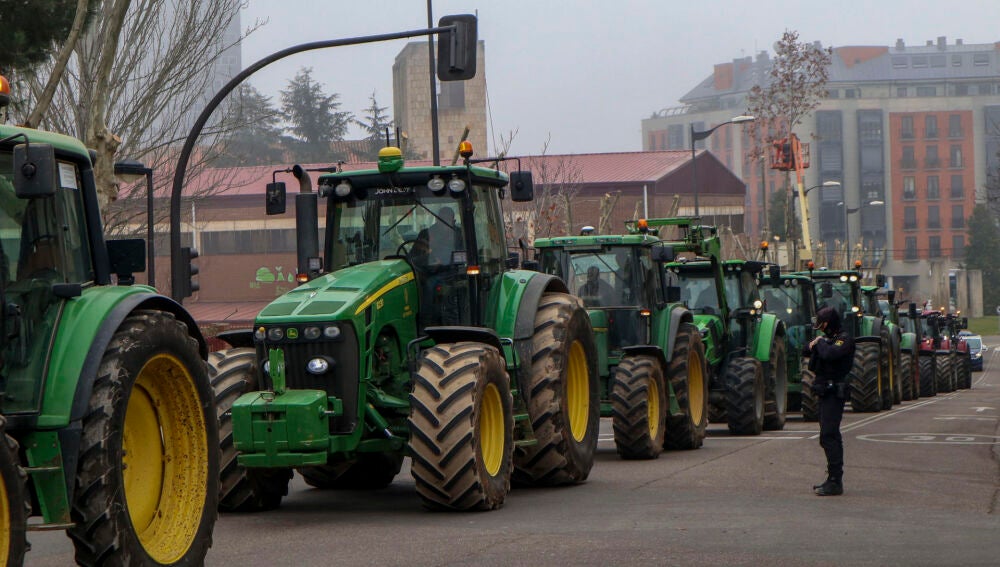 Manifestación del sector agrario