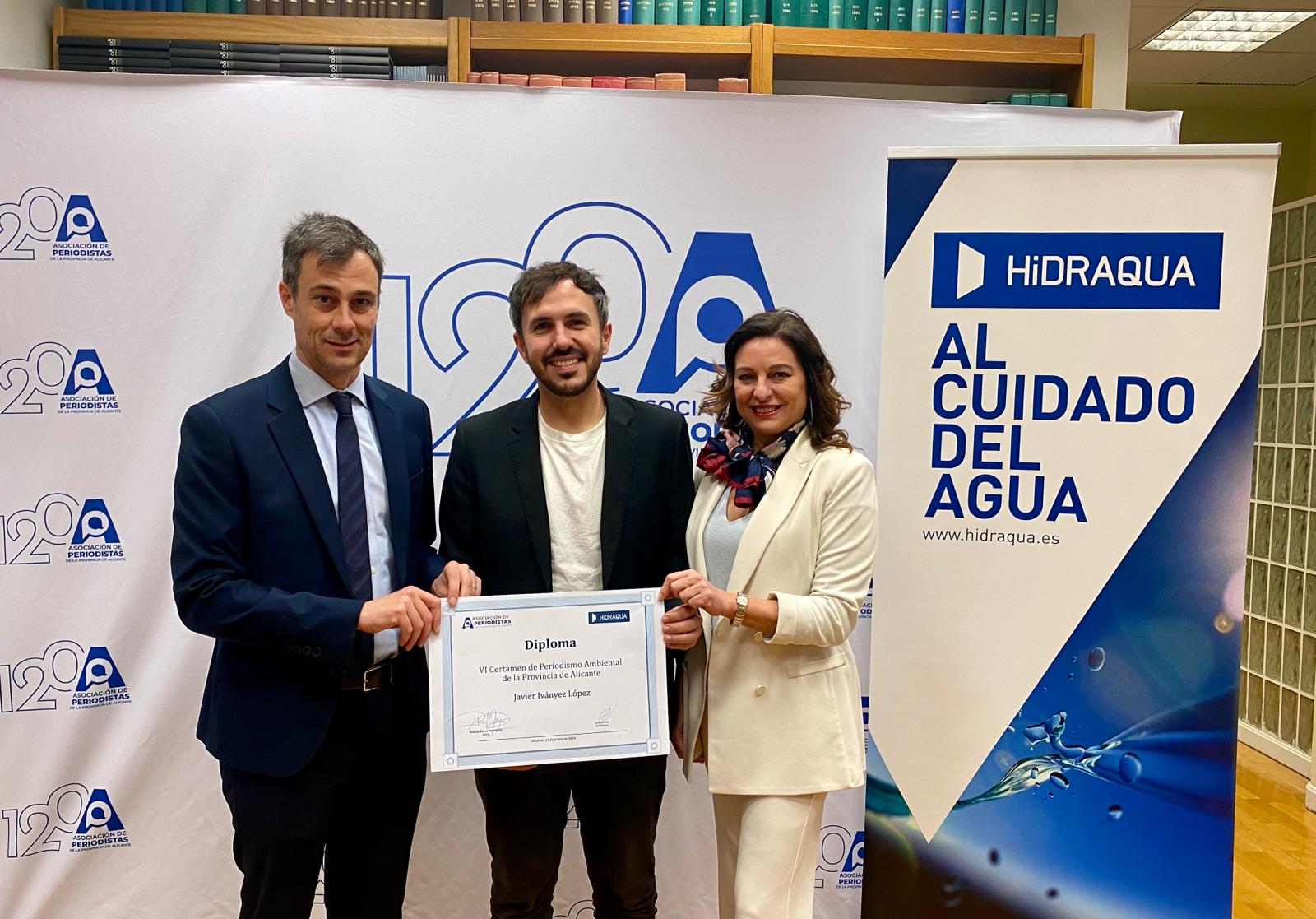 Javier Ivànyez gana el VI Premio de Periodismo Ambiental Hidraqua - APPA Javier Ivànyez gana el VI Premio de Periodismo Ambiental Hidraqua - APPA