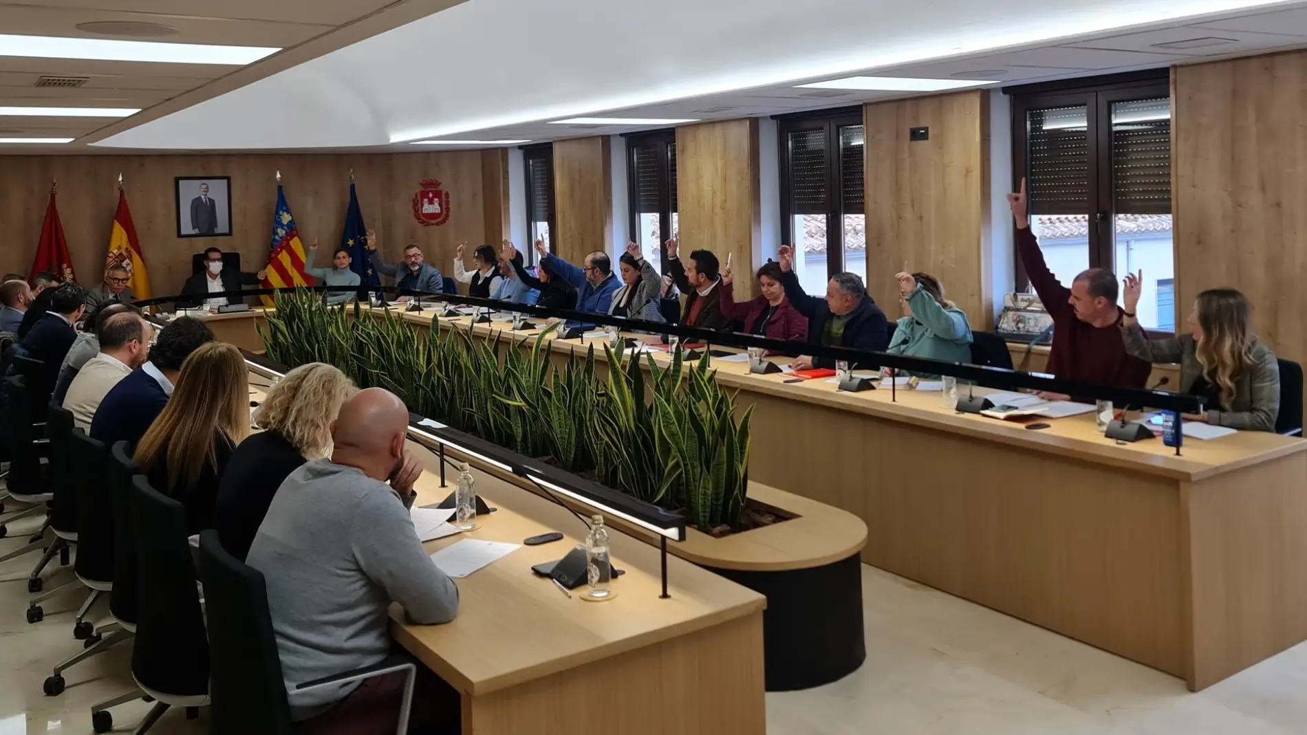 Pleno municipal del Ayuntamiento de Elda.