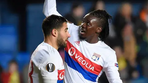 Traoré celebra su gol al Villarreal junto a Fekir Traoré celebra su gol al Villarreal junto a Fekir