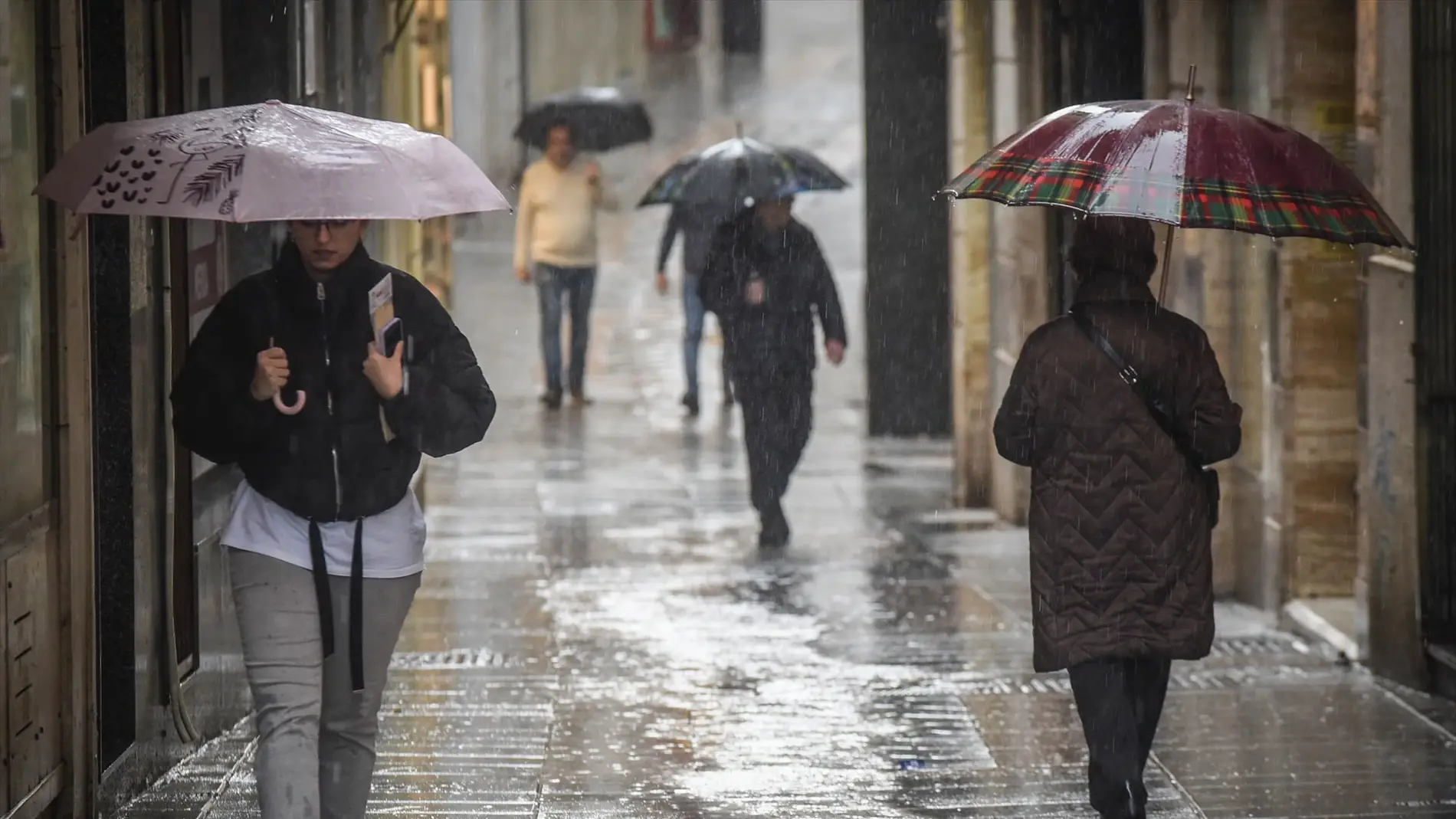 Imagen de archivo de lluvia en Mérida.