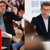Sánchez y Feijóo coinciden este sábado arropando a sus candidatos en las elecciones gallegas