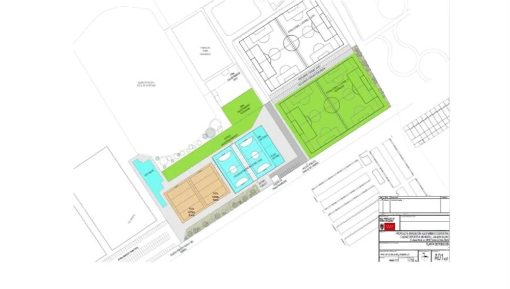 Imagen del proyecto de la ciudad deportiva de la Federación Madrileña Imagen del proyecto de la ciudad deportiva de la Federación Madrileña