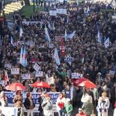 Masiva manifestación en Galicia en defensa de la sanidad pública: "Rueda, atiende, la sanidad no se vende"