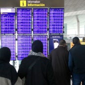 Usuarios del aeropuerto de Barcelona