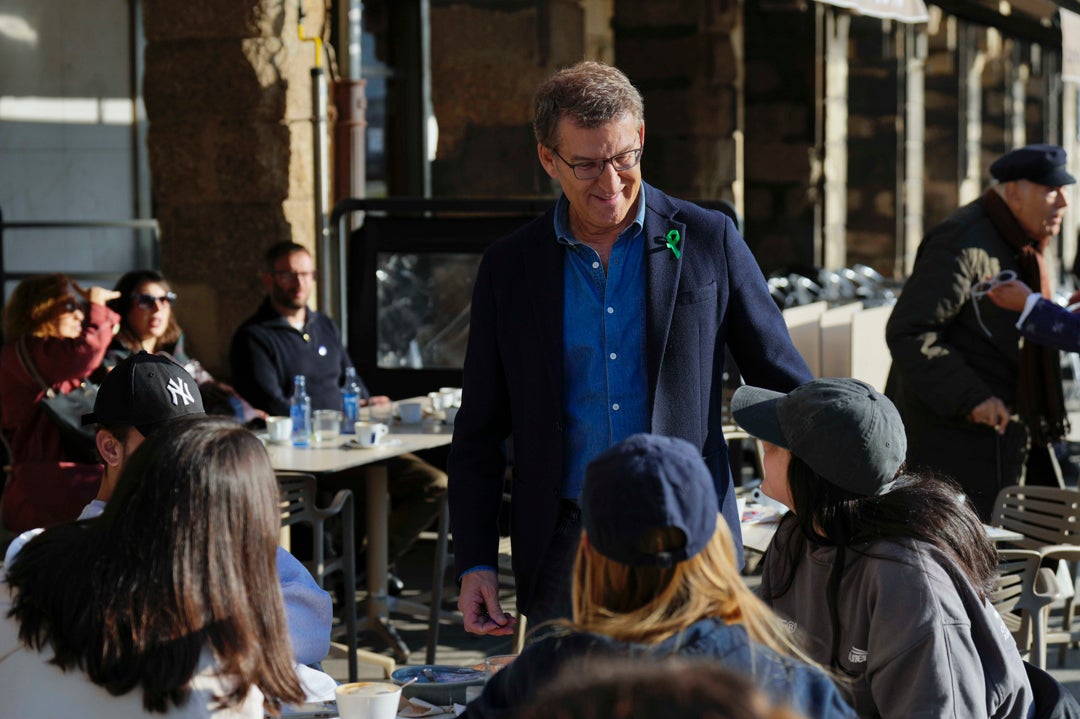 Feijóo seguirá pidiendo el voto para Rueda: "No tengo que pedir permiso para venir a mi tierra" Feijóo seguirá pidiendo el voto para Rueda: "No tengo que pedir permiso para venir a mi tierra"