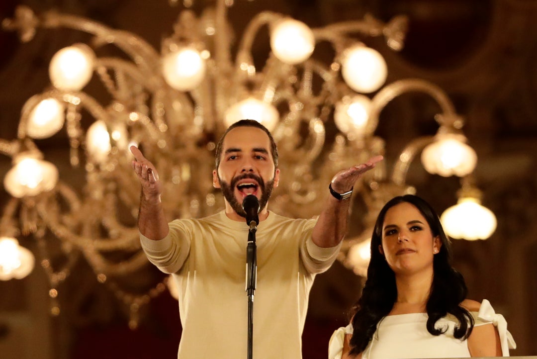 Nayib Bukele asegura haber ganado las elecciones salvadoreñas "con más del 85% de los votos" Nayib Bukele asegura haber ganado las elecciones salvadoreñas "con más del 85% de los votos"