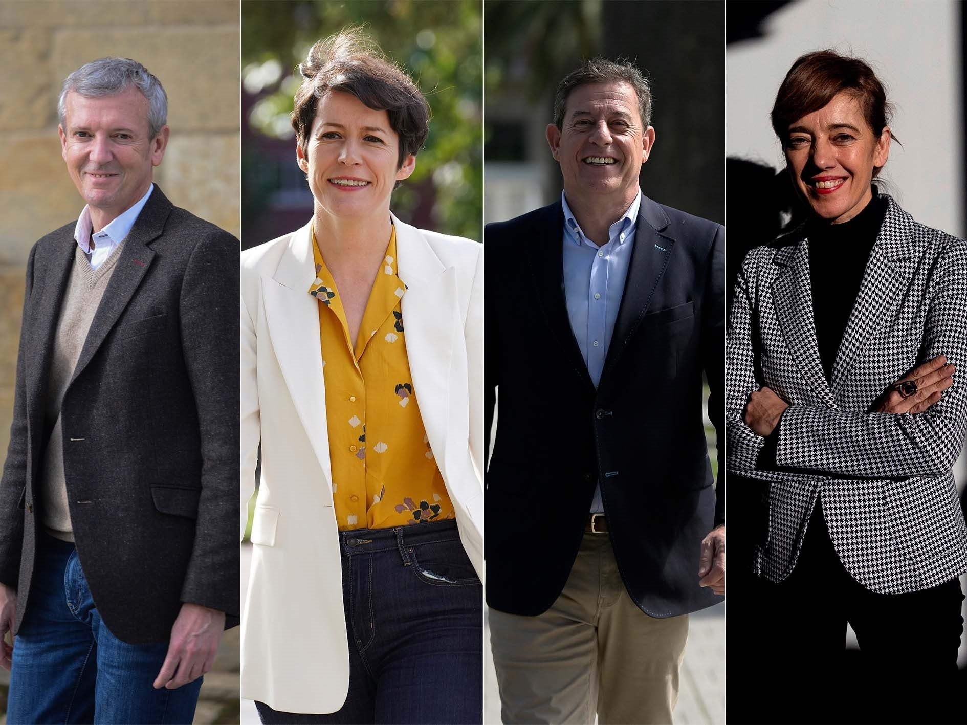 Noche de debate en Galicia: así llegan los candidatos a la Xunta Noche de debate en Galicia: así llegan los candidatos a la Xunta