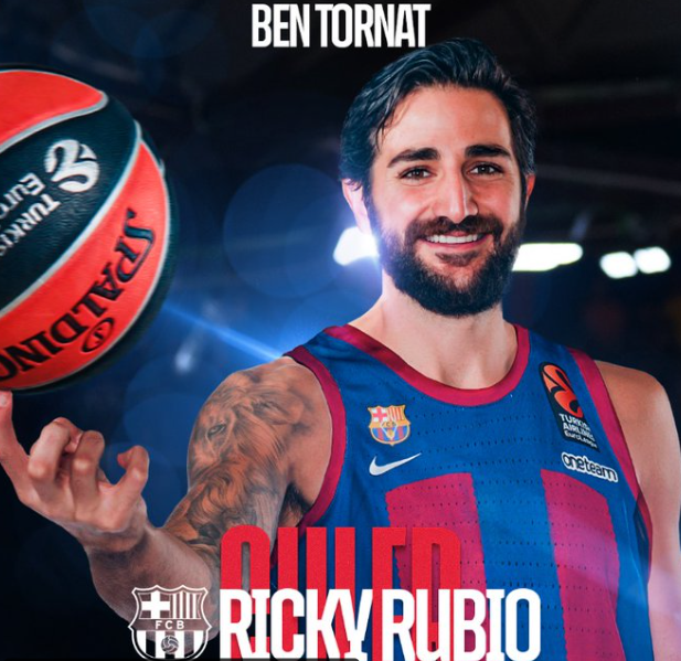 Ricky Rubio, inscrit a la lliga i a l'Eurolliga Ricky Rubio, inscrit a la lliga i a l'Eurolliga