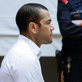 Dani Alves, durante la primera jornada del juicio por violación Dani Alves, durante la primera jornada del juicio por violación
