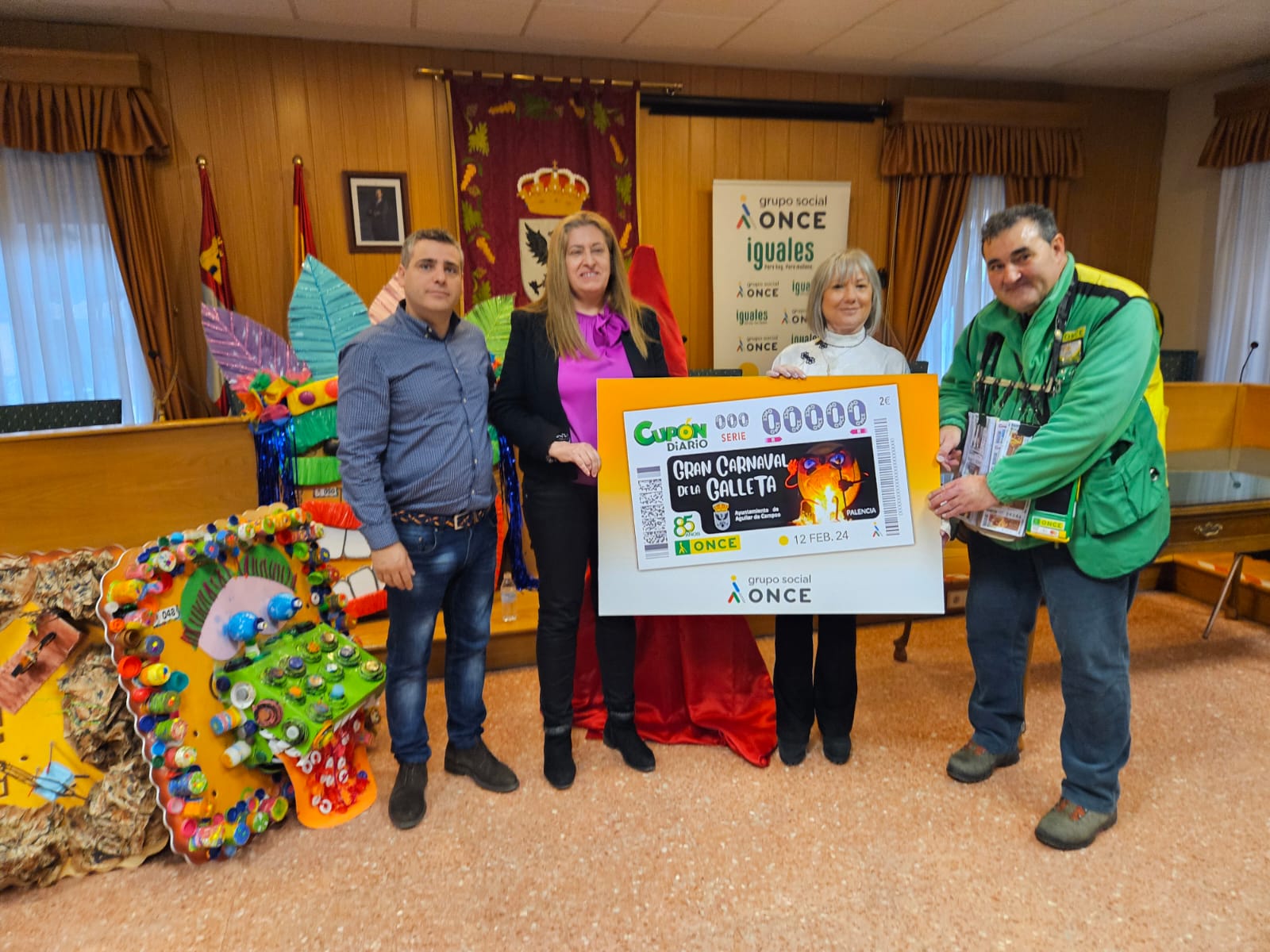 El Cupón Diario de la ONCE anima a participar en el Carnaval de la Galleta de Aguilar de Campoo El Cupón Diario de la ONCE anima a participar en el Carnaval de la Galleta de Aguilar de Campoo
