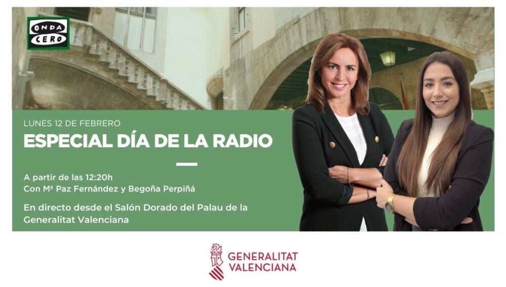 Más de Uno Valencia en directo desde el Palau de la Generalitat Valenciana