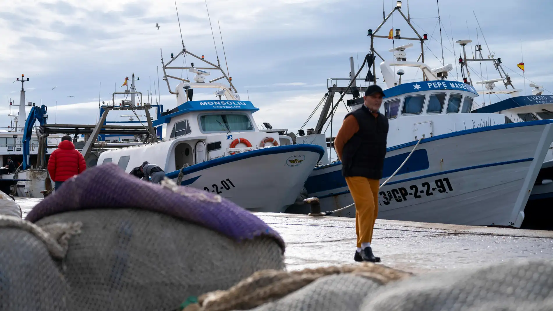 Los pescadores castellonenses se quedan en puerto para protestar ante el trato de la UE