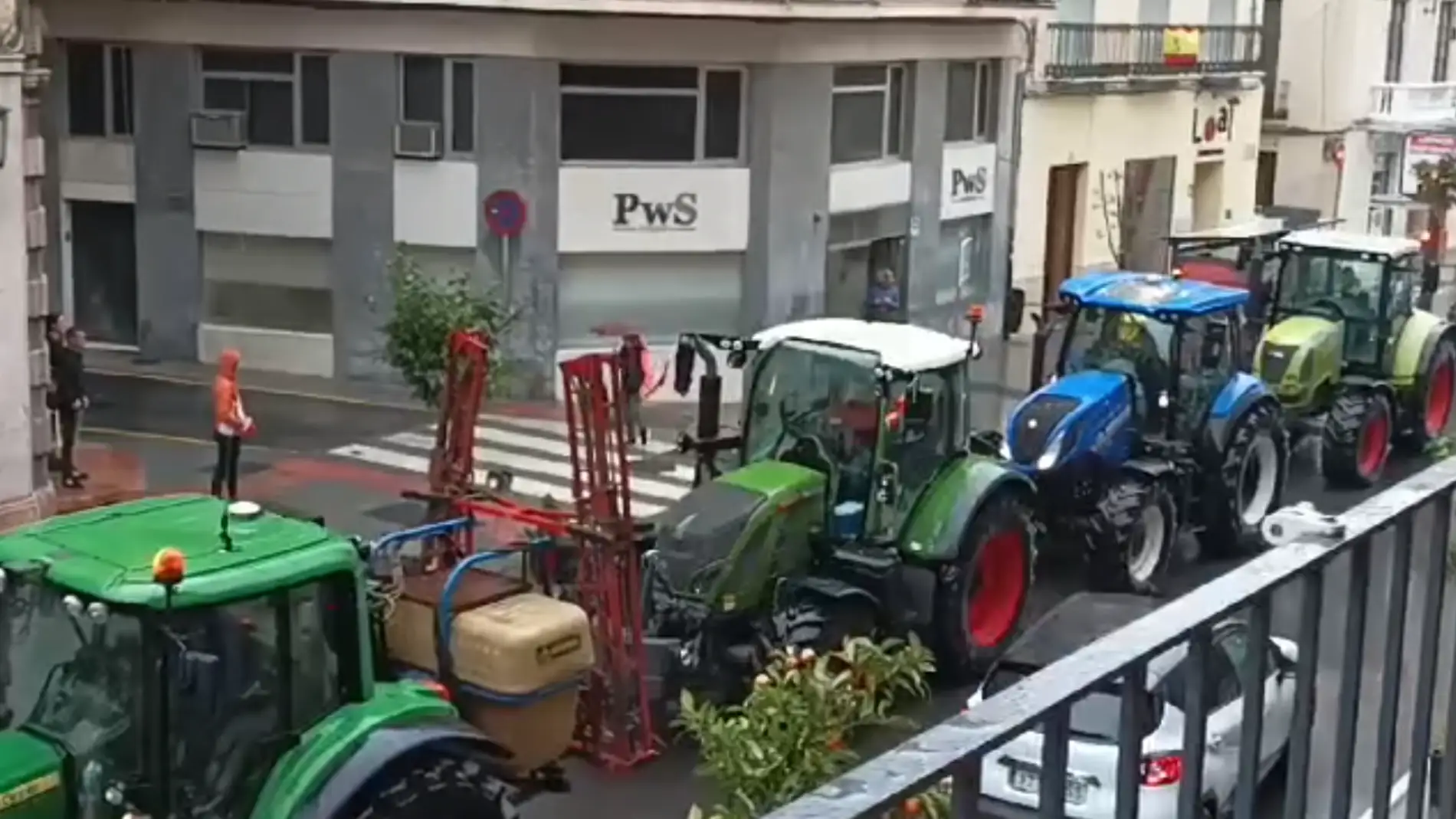 La tractorada llega al centro de Antequera (Málaga)