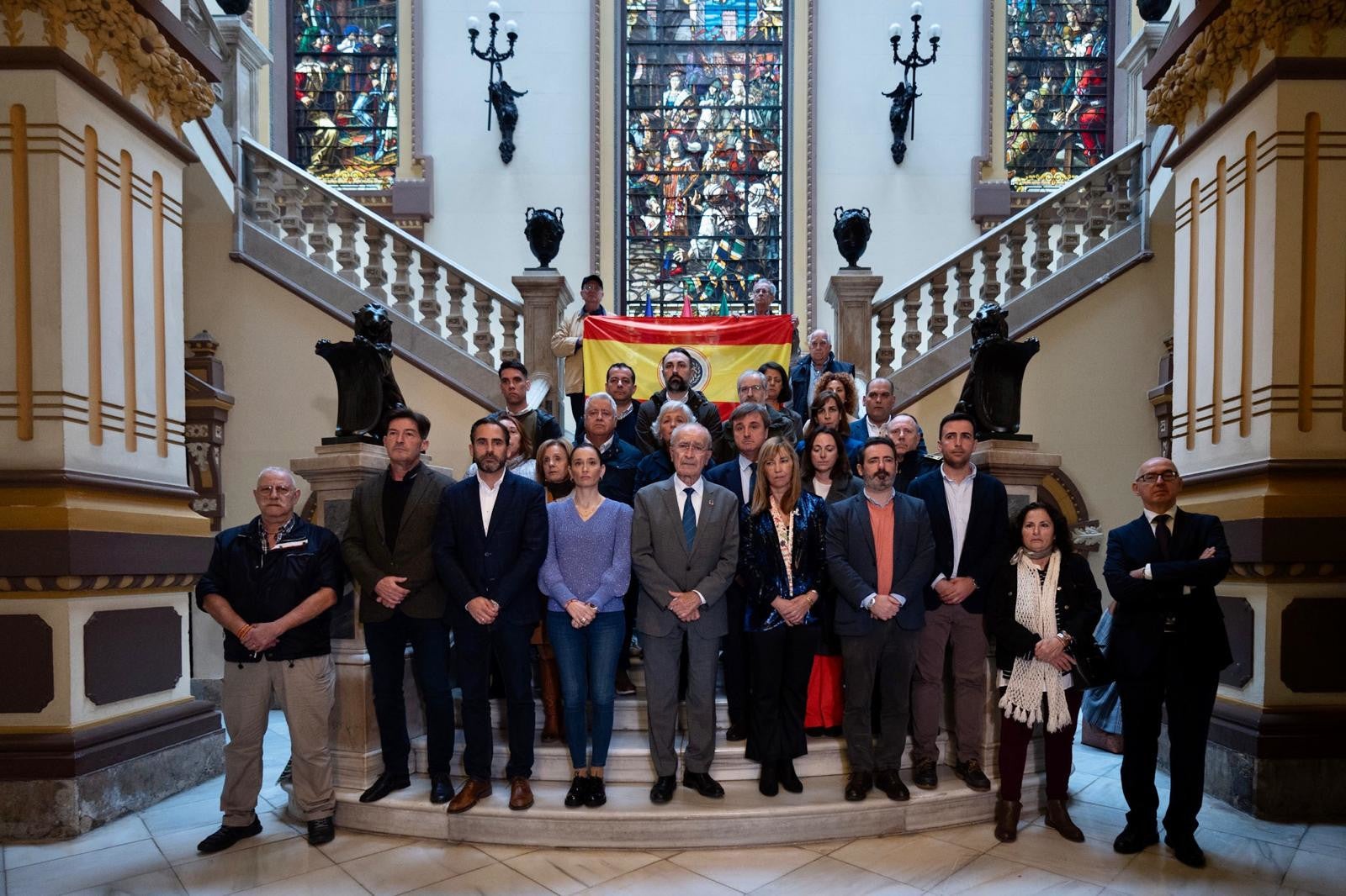 Minuto de silencio en Málaga por los dos Guardia Civiles asesinados en Barbate Minuto de silencio en Málaga por los dos Guardia Civiles asesinados en Barbate
