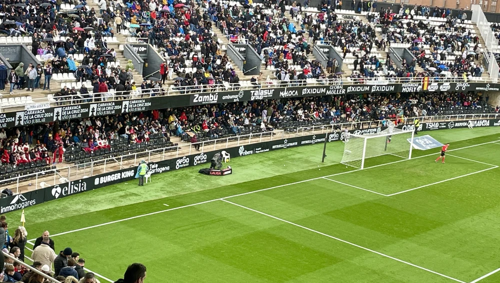 Grada de Fondo Norte donde será ubicada la afición del Elche CF en el estadio municipal Cartagonova Grada de Fondo Norte donde será ubicada la afición del Elche CF en el estadio municipal Cartagonova