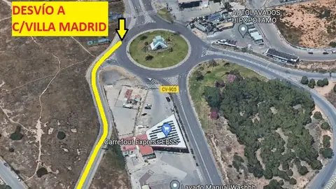 Torrevieja cortará el martes la Ronda Cesar Cánovas que se desviará por obras Corte de calles