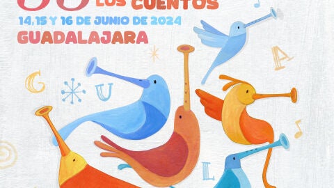 Cartel Marat&oacute;n Cuentos Guadalajara 2024.