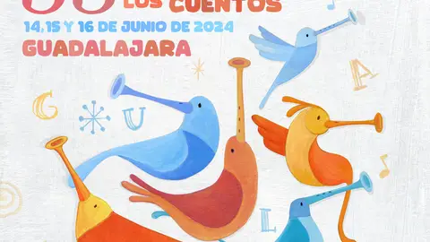 Cartel Maratón Cuentos Guadalajara 2024. Cartel Maratón Cuentos Guadalajara 2024.