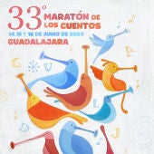 Cartel Maratón Cuentos Guadalajara 2024.