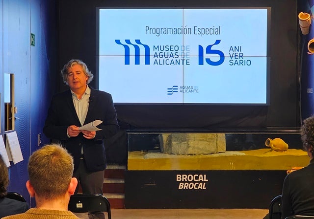 El Museo de Aguas de Alicante inicia la celebración de su XV aniversario El Museo de Aguas de Alicante inicia la celebración de su XV aniversario