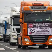 Transportistas en un paro anterior Transportistas en un paro anterior