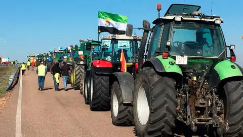 El TSJEx da la razón a la delegación del gobierno y no autoriza la tractorada convocada este miércoles por ASAJA que cortaba autovías El TSJEx da la razón a la delegación del gobierno y no autoriza la tractorada convocada este miércoles por ASAJA que cortaba autovías