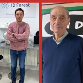 Jaime Olaizola de ID Forest y Pepe de Luis Cantero de la delegación de caza.