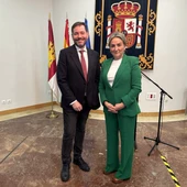 David Broceño y Milagros Tolón en la Subdelegación del Gobierno en Ciudad Real David Broceño y Milagros Tolón en la Subdelegación del Gobierno en Ciudad Real