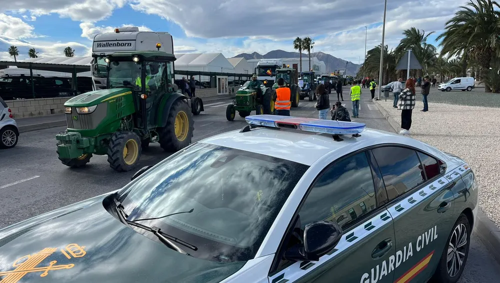 Protesta del sector agro celebrada en la Vega Baja