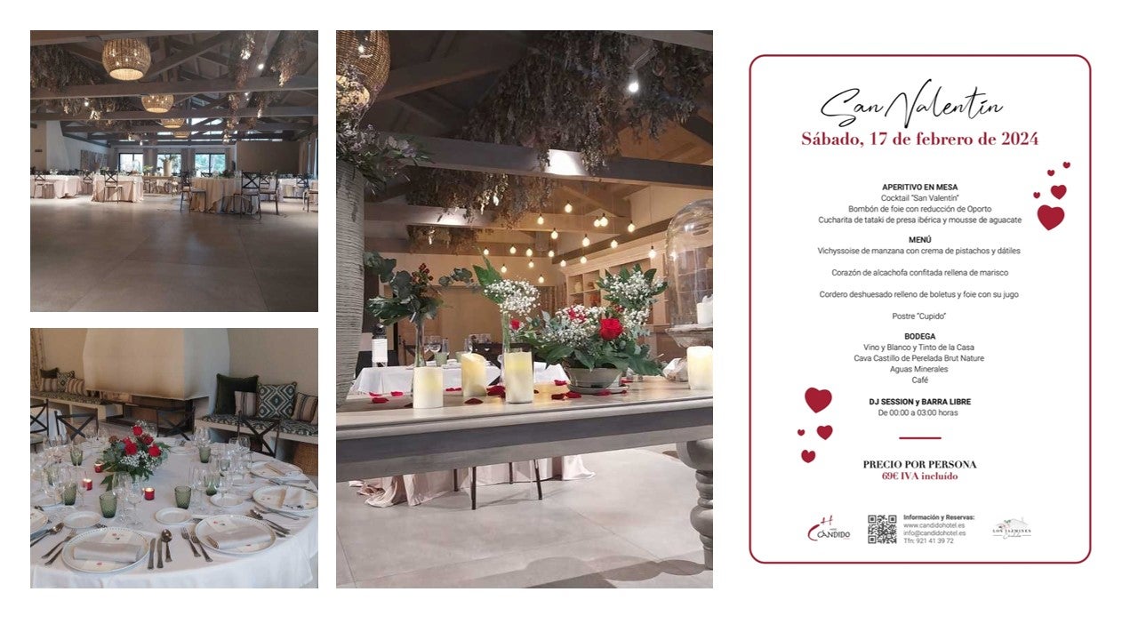 El Hotel Cándido prepara un completo San Valentín El Hotel Cándido prepara un completo San Valentín