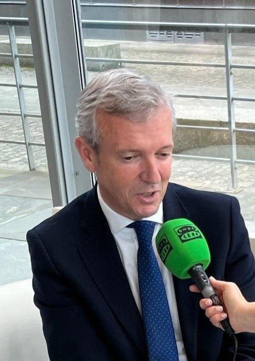 Alfonso Rueda: "A los gallegos nos gusta la estabilidad, avanzar hacia delante, y no las complicaciones que traería un gobierno nacionalista" Alfonso Rueda: "A los gallegos nos gusta la estabilidad, avanzar hacia delante, y no las complicaciones que traería un gobierno nacionalista"