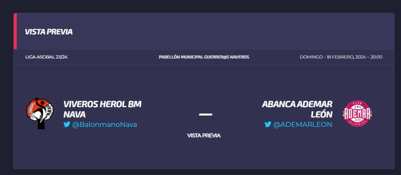 El Nava busca reencontrarse con la victoria en su feudo en el siempre complicado derbi regional con Ademar El Nava busca reencontrarse con la victoria en su feudo en el siempre complicado derbi regional con Ademar