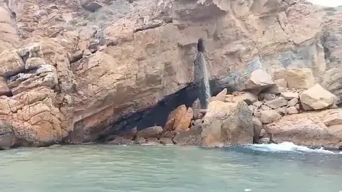 Vertido de la EDAR en Serra Gelada Vertido de la EDAR en Serra Gelada