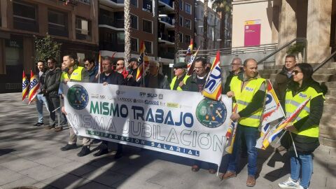 Concentración de colectivos de guardias civiles y policías nacionales en Ciudad Real