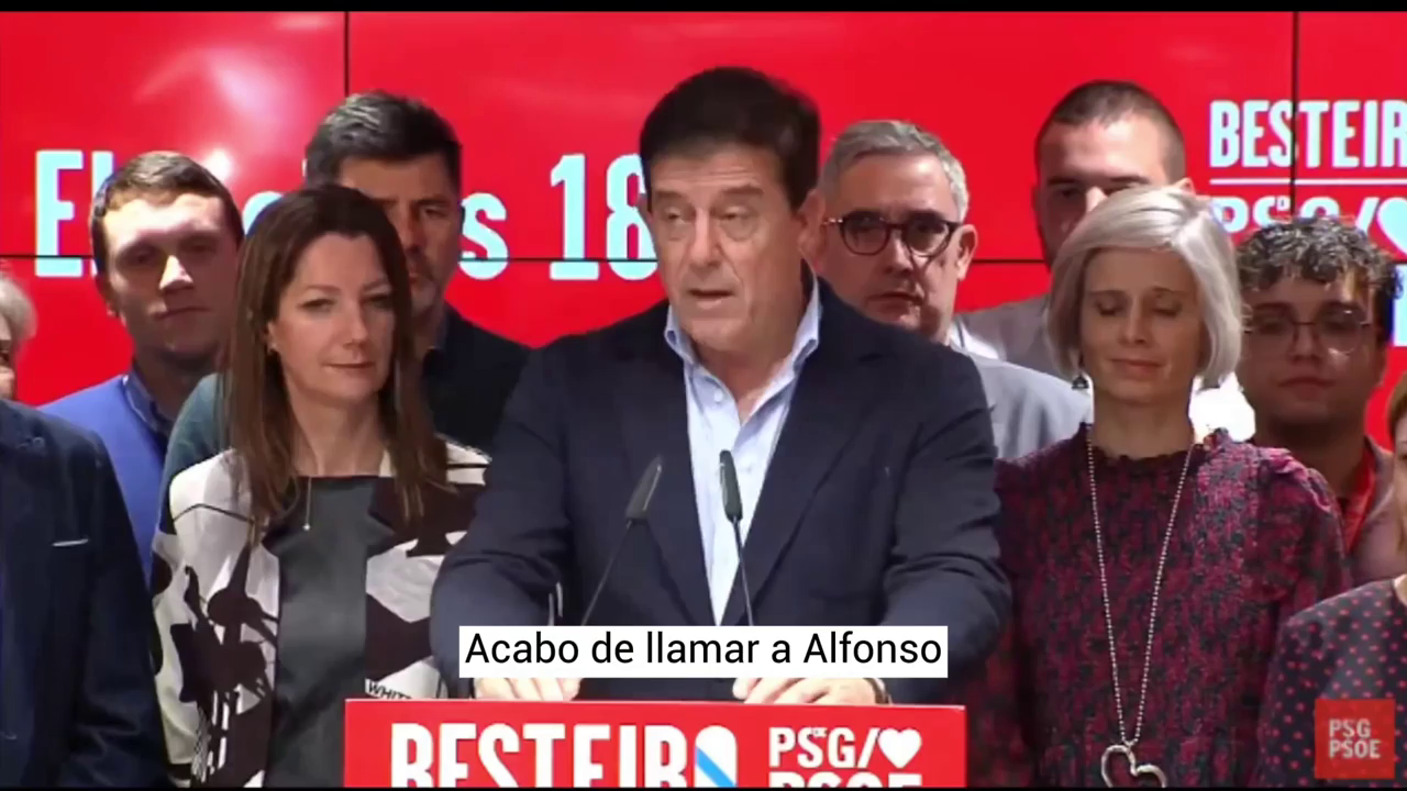 Besteiro asume la derrota y promete trabajo desde la oposición en el Parlamento Besteiro asume la derrota y promete trabajo desde la oposición en el Parlamento