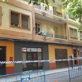 Edificio de la Avenida Rey Santo que sufrió un derrumbe en julio Edificio de la Avenida Rey Santo que sufrió un derrumbe en julio