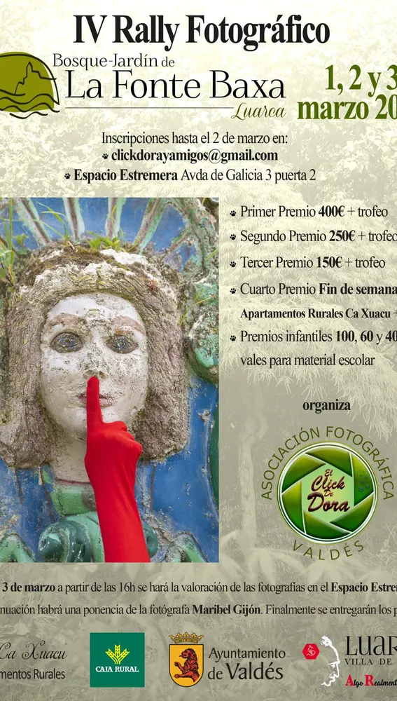 El Click de dora reparte 1.000€ en premios en IV Rally Fotográfico Fonte Baxa. El Click de dora reparte 1.000€ en premios en IV Rally Fotográfico Fonte Baxa.