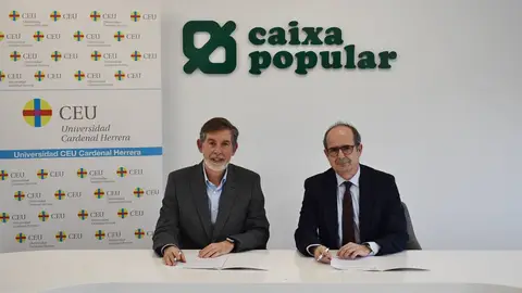 El DG de Caixa Popular, Rosendo Ortí, y el rector de la CEU UCH, Higinio Marín El DG de Caixa Popular, Rosendo Ortí, y el rector de la CEU UCH, Higinio Marín