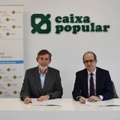 El DG de Caixa Popular, Rosendo Ortí, y el rector de la CEU UCH, Higinio Marín El DG de Caixa Popular, Rosendo Ortí, y el rector de la CEU UCH, Higinio Marín