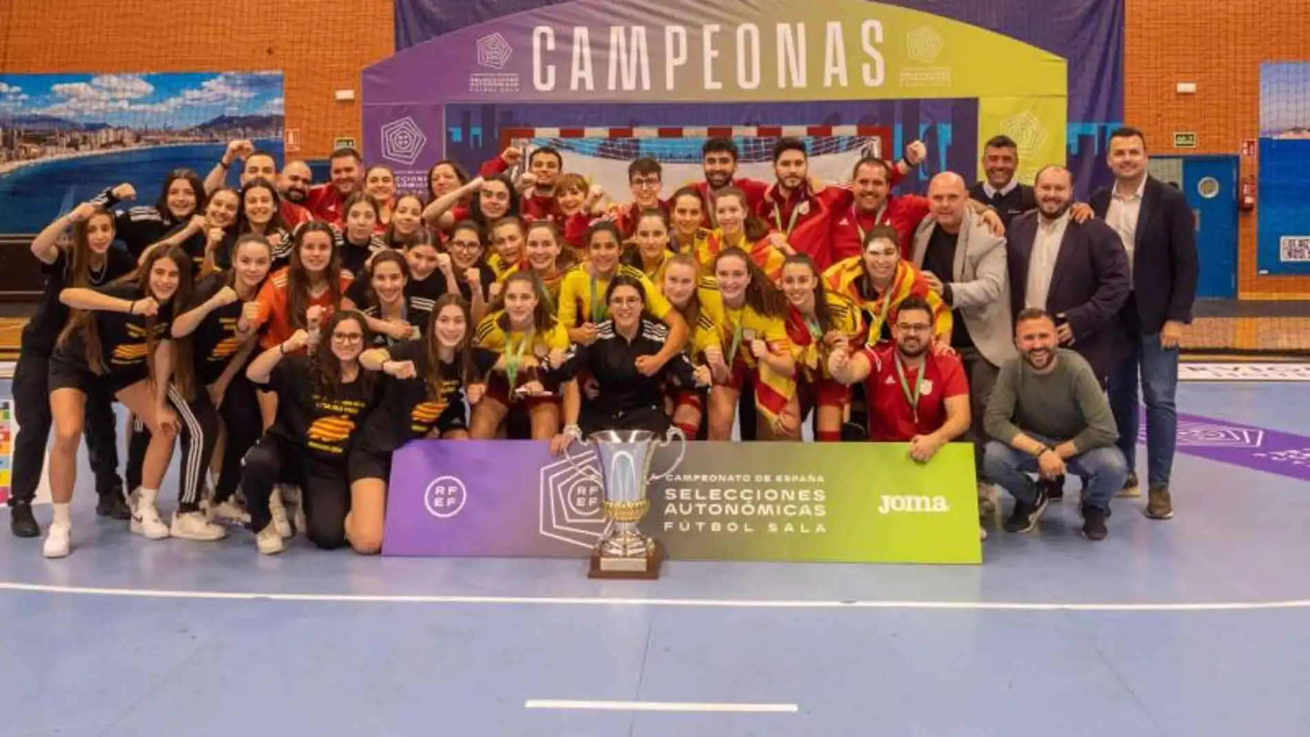 Cataluña y Andalucía logran la victoria en el Campeonato de España de Fútbol Sala sub-16 y sub-19