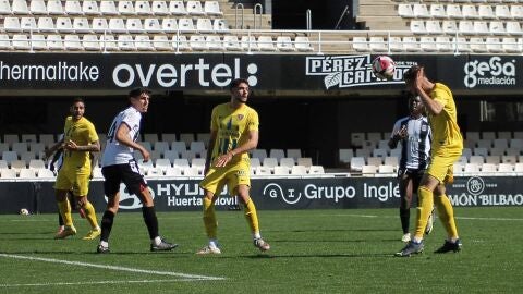 El gol de Diego Espejo en tiempo de descuento otorg&oacute; tres importantes puntos al esquipo escorpi&oacute;n ante cientos de aficionados desplazados a Cartagena