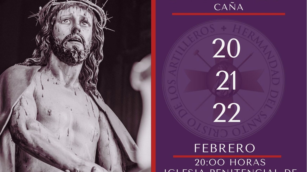 Arranca el Triduo en honor al Santo Cristo de la Caña de la Hermandad