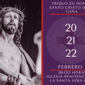 Arranca el Triduo en honor al Santo Cristo de la Caña de la Hermandad del Santo Cristo de los Artilleros Arranca el Triduo en honor al Santo Cristo de la Caña de la Hermandad del Santo Cristo de los Artilleros
