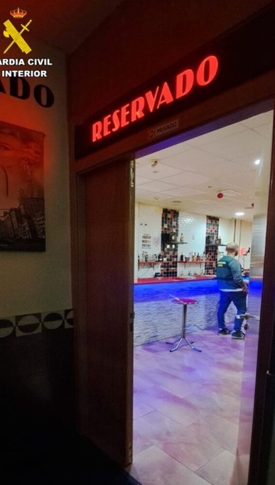Club de alterne donde se llevó a cabo la operación de la Guardia Civil